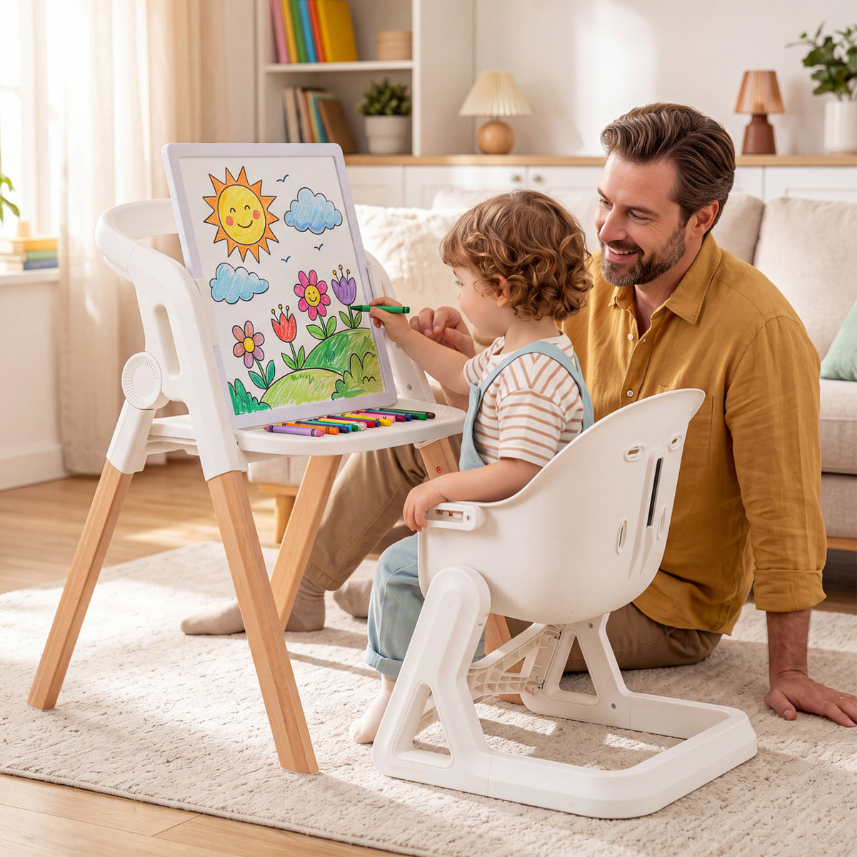 7-in-1 Convertible High Chair with Adjustable Tray
