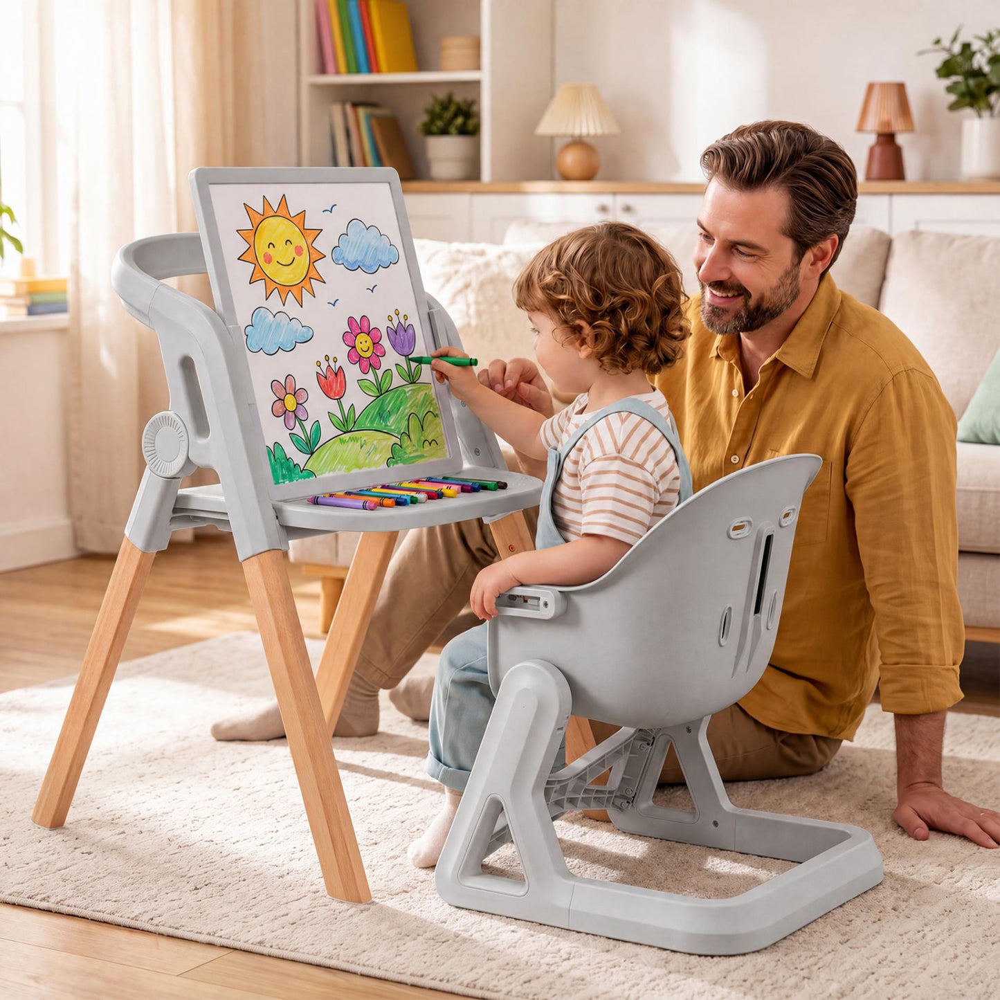 7-in-1 Convertible High Chair with Adjustable Tray