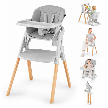 7-in-1 Convertible High Chair with Adjustable Tray