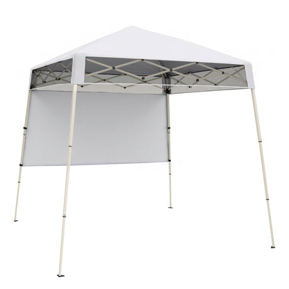7 x 7 FT Pop-Up Canopy Tent with 1 Push Center Lock for Sports Picnic Camping