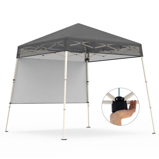 7 x 7 FT Pop-Up Canopy Tent with 1 Push Center Lock for Sports Picnic Camping