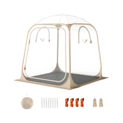 7 x 7 FT Pop Up Sports Tent Clear Bubble Tent All-Weather Waterproof Pod with Sealed Floor