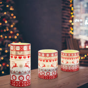 3Pack Christmas Flameless LED Candles