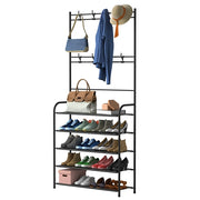 Coat Hat Rack Shoe Storage Shelf