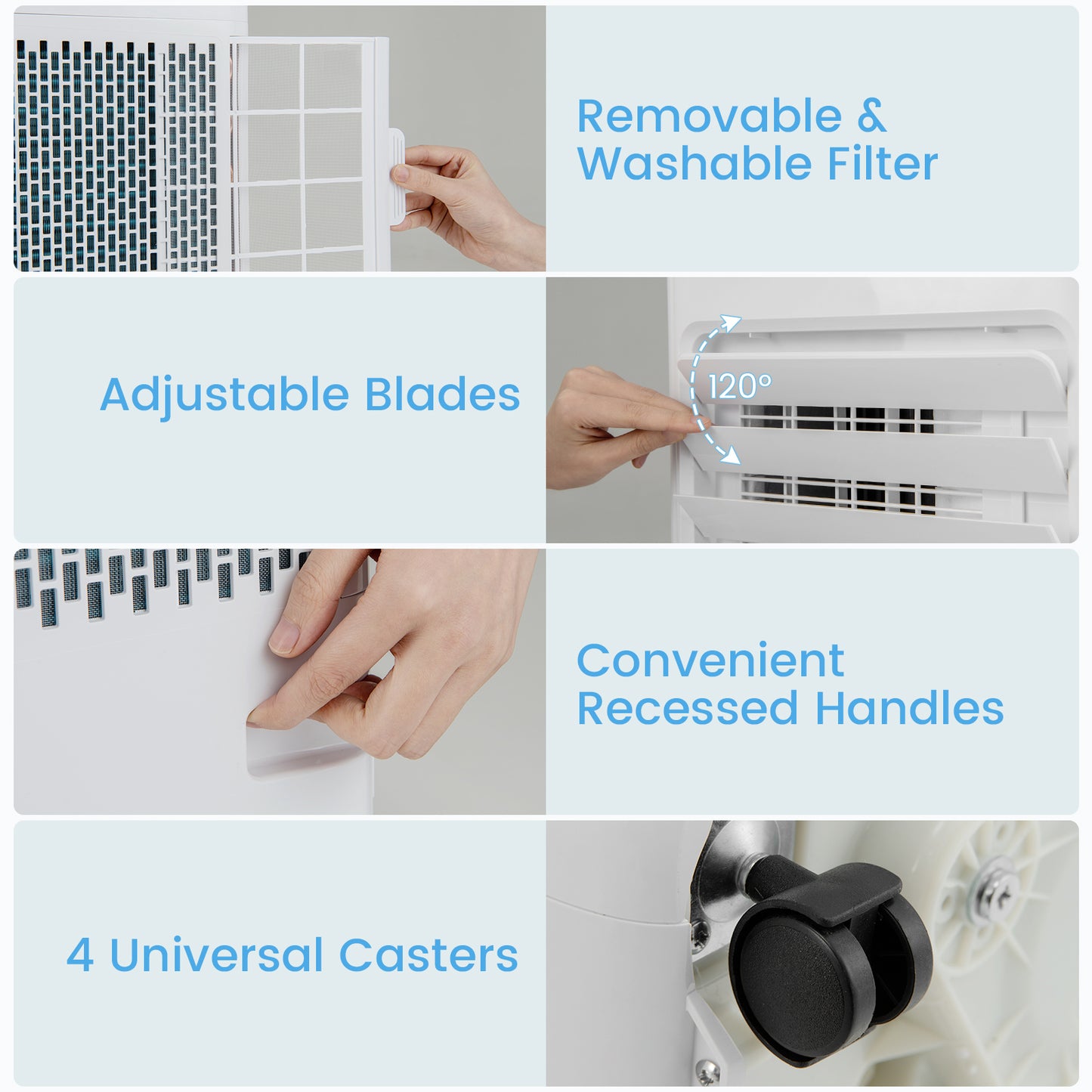 10000 BTU Portable Air Conditioner with Remote Control Cools up to 350 Sq.Ft