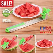 Watermelon Slicer Stainless Steel Watermelon Cubes Windmill Cutter Melon Knife Fruit Tools Kitchen Gadgets