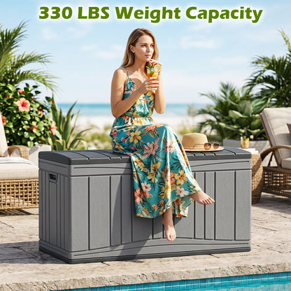 80 Gallon Outdoor Deck Box with Lockable Lid