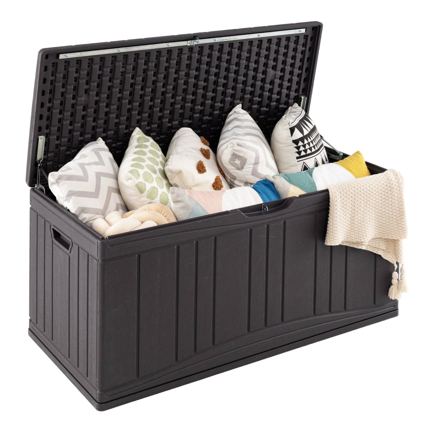 80 Gallon Outdoor Deck Box with Lockable Lid