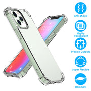 Shockproof Clear Phone Case Soft TPU Transparent Phone Cover Anti-Shock Ultra-Thin Phone Case Cover Fit for iPhone 14/14Plus/14Pro/14Pro Max/13/13Pro/