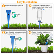 24Pcs Plant Watering Spikes Self Watering Devices