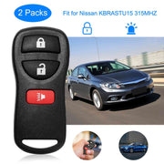 2 Keyless Entry Car Key Remote Key For Nissan KBRASTU15