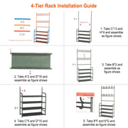 Coat Hat Rack Shoe Storage Shelf