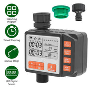 Sprinkler Timer with 3 Watering Programs Manual Mode Automatic Watering System