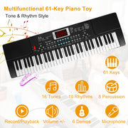 61 Keys Digital Music Electronic Keyboard