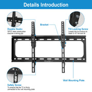 Tilt TV Wall Mount Bracket For 37-70in LED/LCD/PLASMA Flat TV VESA 600x400mm Tilting -10°