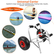 Foldable Kayak Canoe Boat Carrier Cart Trailer