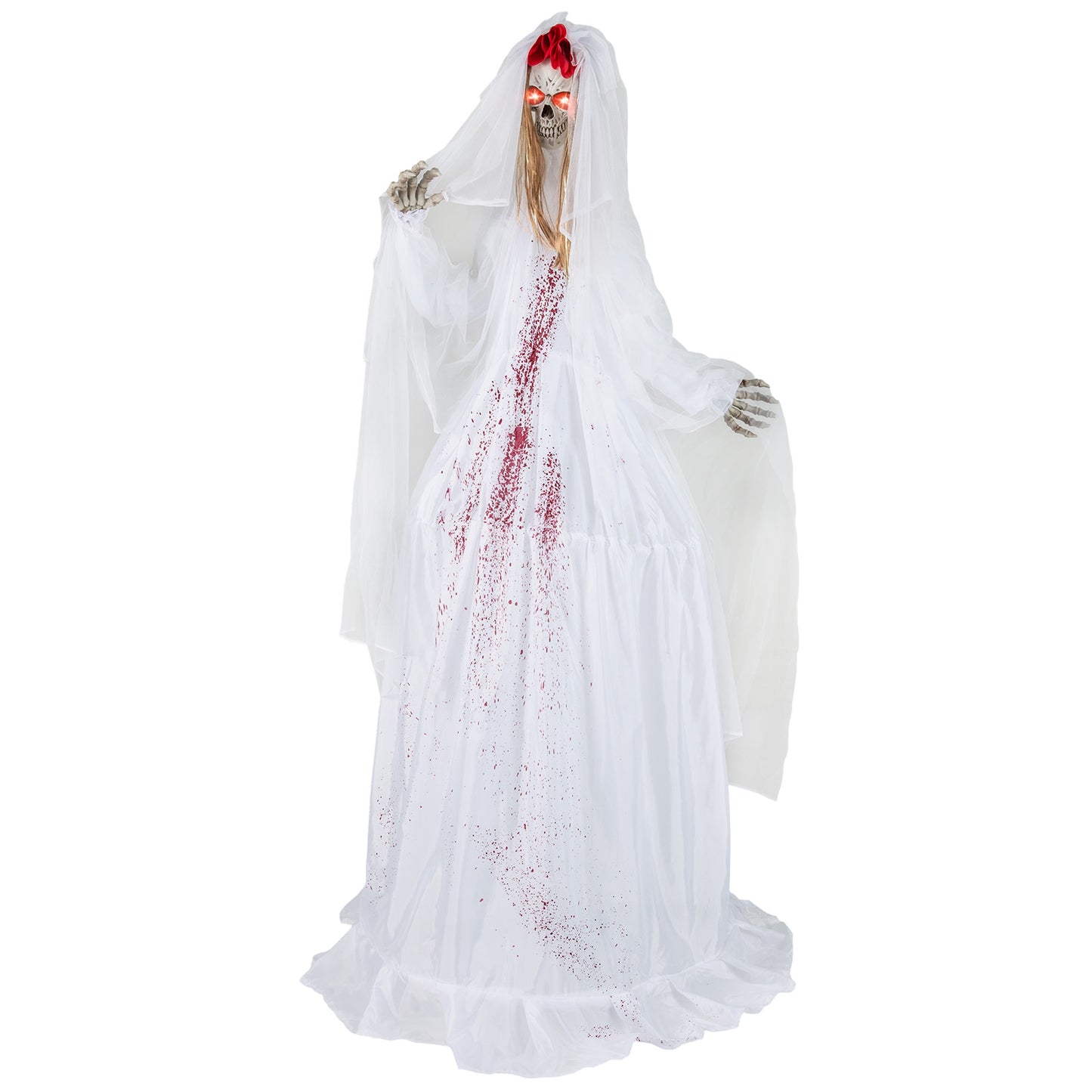 Halloween Animatronic Standing Bride 7.2 FT Haunted House Decoration