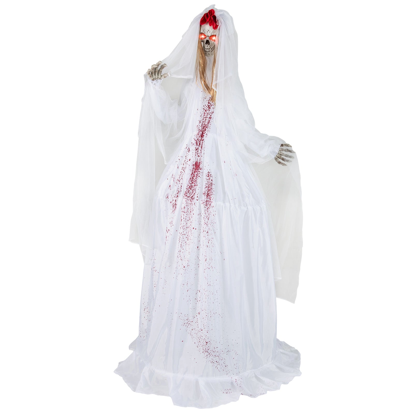 Halloween Animatronic Standing Bride 7.2 FT Haunted House Decoration