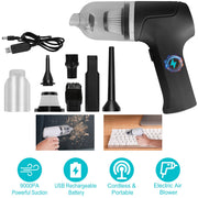 2-in-1 Cordless Vacuum Cleaner and Air Duster Rechargeable Handheld Compressed Air Duster