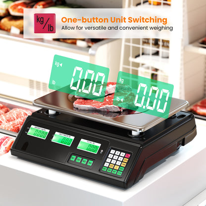 88lb Price Computing Scale Digital Commercial Food Scale with Counting Function