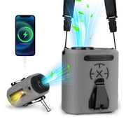 Portable Belt Fan 10000mAh, 5 Speeds