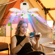 Rechargeable Tent Fan with Light