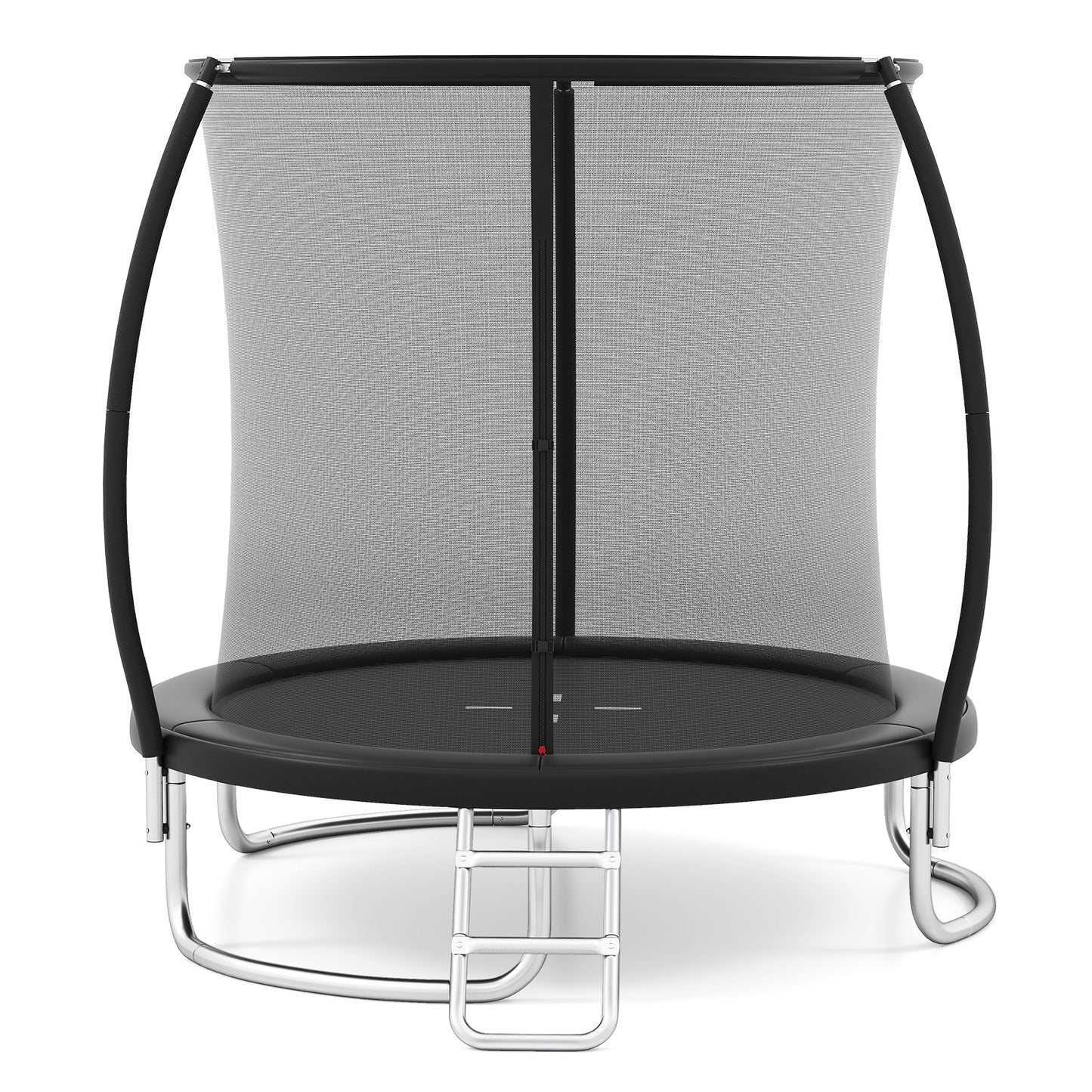8FT Outdoor Heavy-Duty Recreational Trampoline-Black