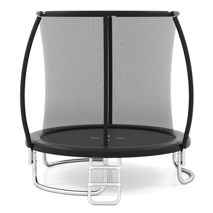 8FT Outdoor Heavy-Duty Recreational Trampoline-Black