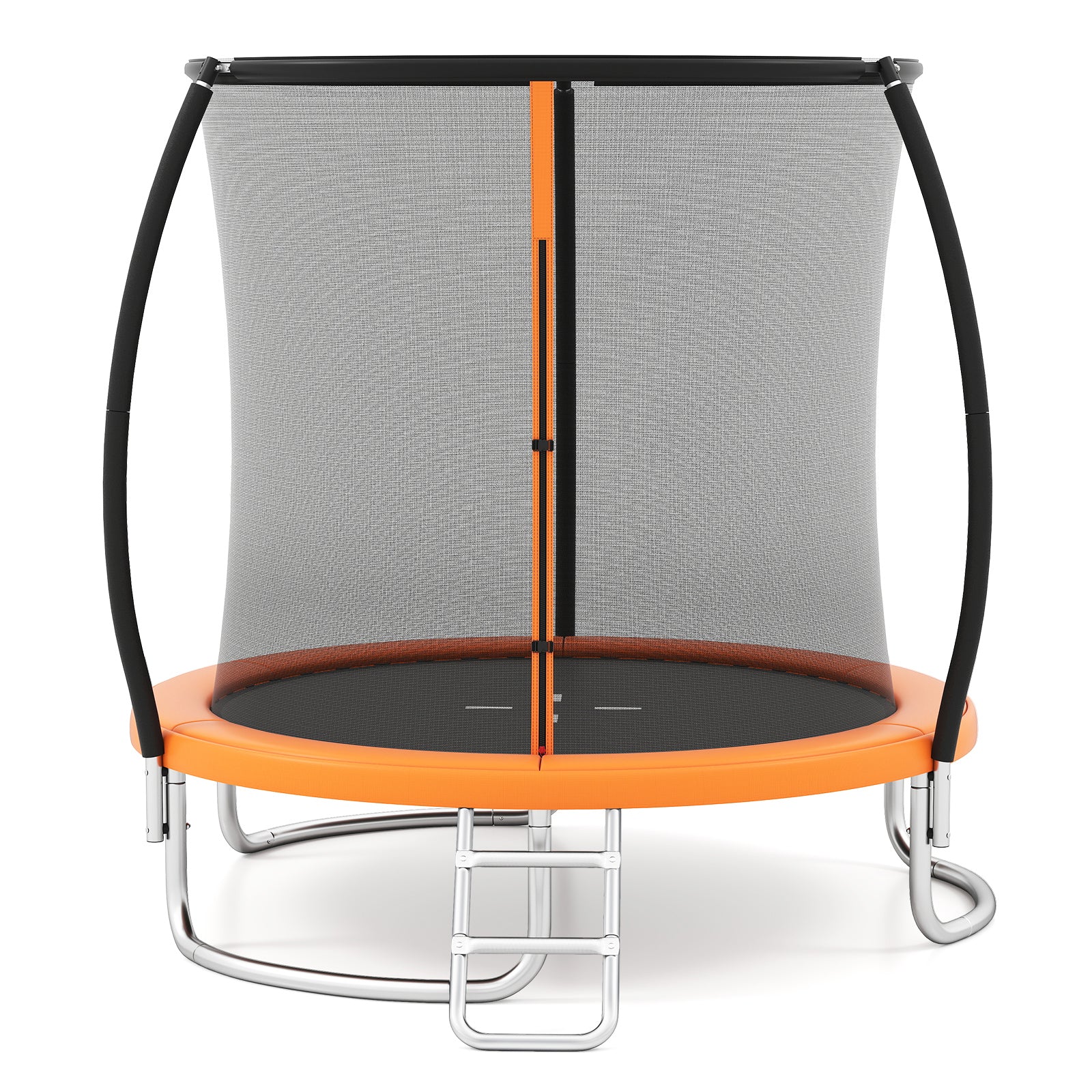 8FT Outdoor Heavy-Duty Recreational Trampoline-Orange