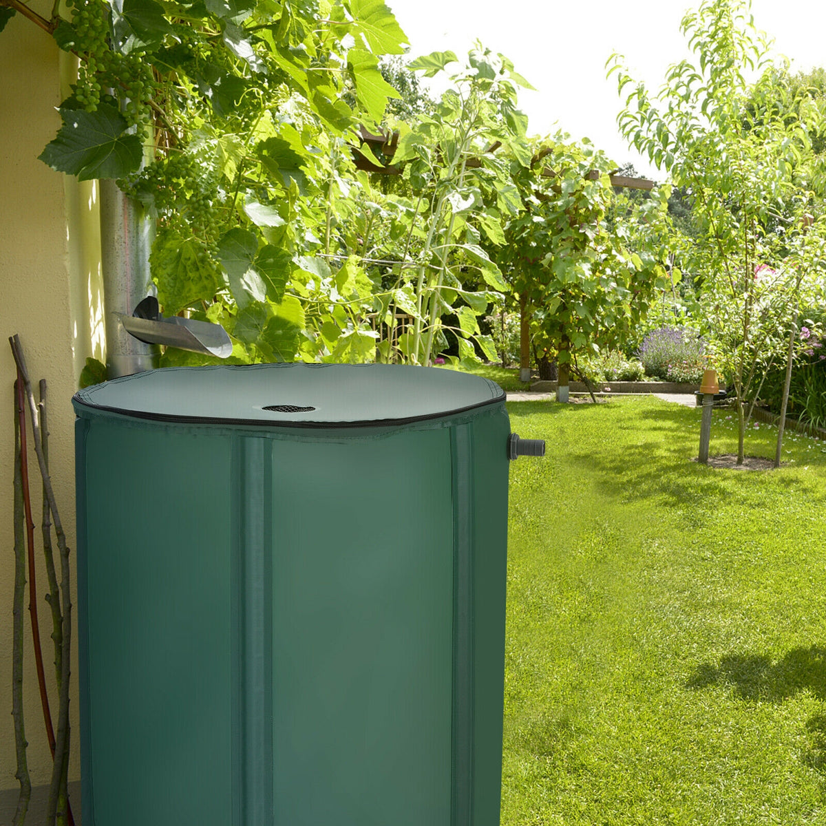 60 Gallon Collapsible Rain Barrel Water Collector