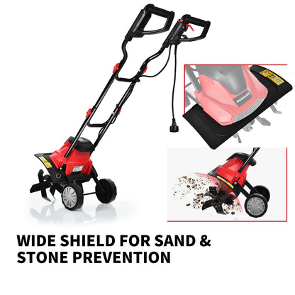 Electric Tiller and Cultivator 14-Inch 10 Amp Corded