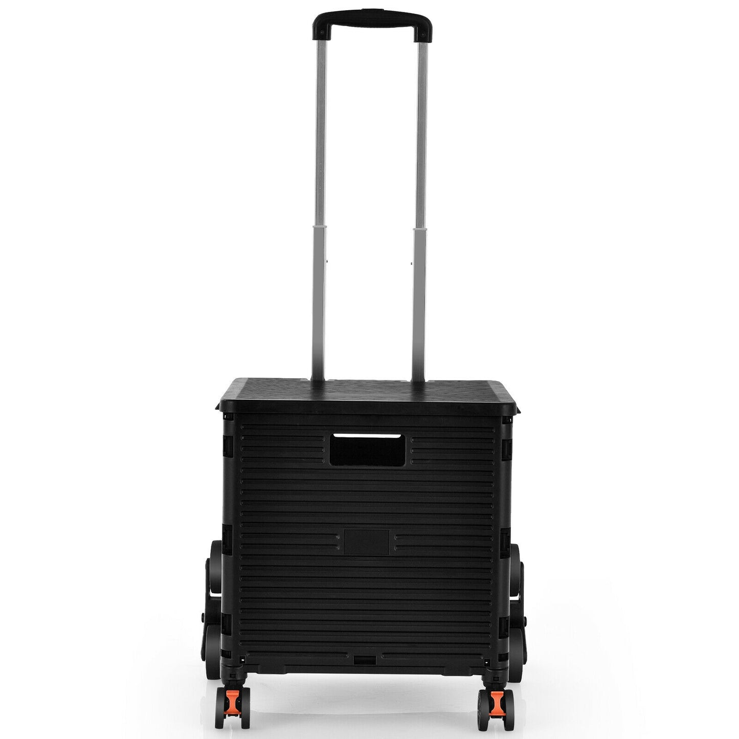 Costway Foldable Utility Cart for Travel and Shopping-Black