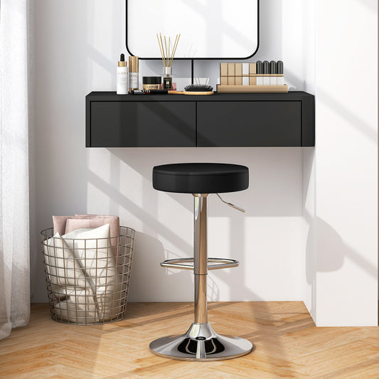 1 PC Round Bar Stool Adjustable Swivel Pub Chair