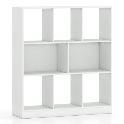 8-Cube Bookcase 3-Tier Storage Organizer with Anti-Tip Kit