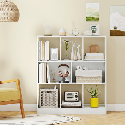 8-Cube Bookcase 3-Tier Storage Organizer with Anti-Tip Kit