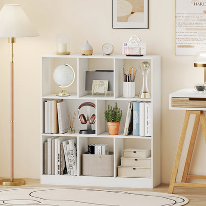 8-Cube Bookcase 3-Tier Storage Organizer with Anti-Tip Kit