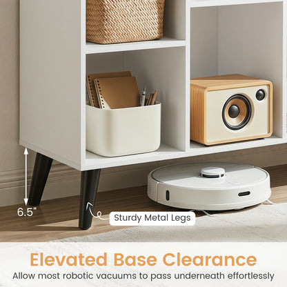 8-Cube Bookcase with Raised Support Legs