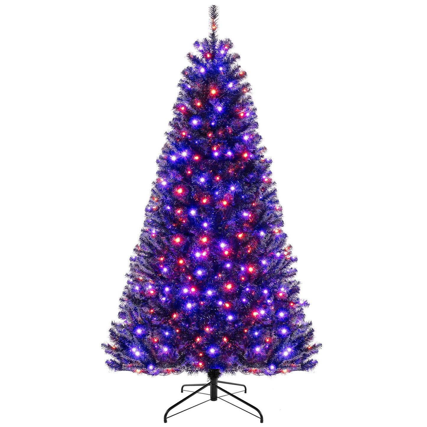 6/7/8 Feet Artificial Christmas Tree with 6 Lighting Modes and Spooky Sounds