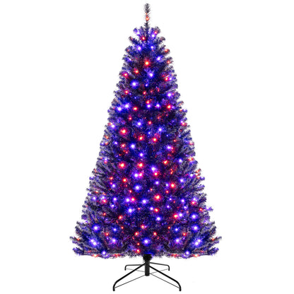 6/7/8 Feet Artificial Christmas Tree with 6 Lighting Modes and Spooky Sounds