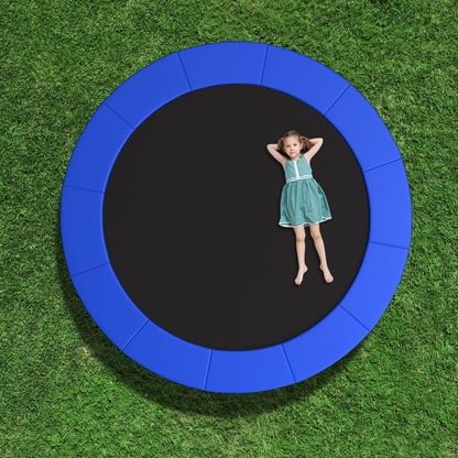 8 Feet Trampoline Pad Replacement Safety Pad with Fixing Straps (Blue)