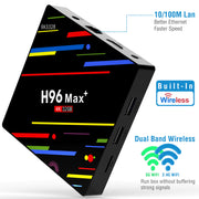 H96 Max+ Android 8.1 TV Box RK3328 Quad Core 4GB / 64GB UHD 4K VP9 H.265
