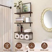 2-In-1 Floating Wall Mounted Shelves