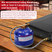Camping Propane Stove with Toast Tray