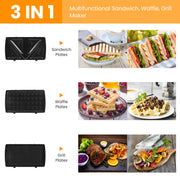 3 in 1 Electric Sandwich Maker