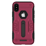 Rugged Phone Case for iPhone X Drop-protection Phone Case with Kickstand Heavy Duty Dual Layers Phone Protective Cover