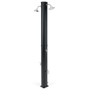 9.3 Gallon Solar Heated Outdoor Shower with Dual Shower Heads-Black