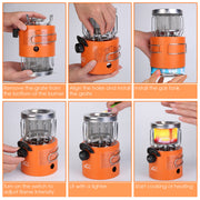 2000W 2 In 1 Camping Stove Tent Heater Outdoor Gas Stove