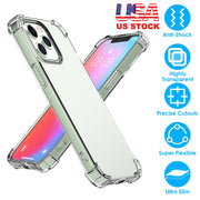 Shockproof Clear Phone Case Soft TPU Transparent Phone Cover Anti-Shock Ultra-Thin Phone Case Cover Fit for iPhone 14/14Plus/14Pro/14Pro Max/13/13Pro/