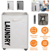 82L/21.6Gal Large Rolling Laundry Hamper