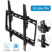 TV Wall Mount Tilt Dual Arm TV Mount Brackets Maximum VESA 400x400mm For 32-55in TVs